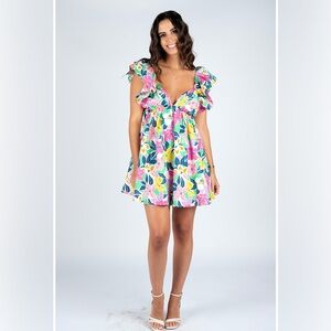 NWT Medium Meet Me in Santorini Columbine Dolly Dress